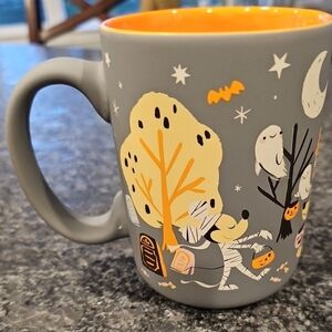 Disney And Friends Hallowen Mug Gray Soft Touch